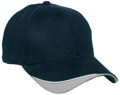 FRONT VIEW OF BASEBALL CAP NAVY/WHITE/SILVER